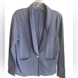Lilla P Classic Periwinkle Stretchy Knit Blazer